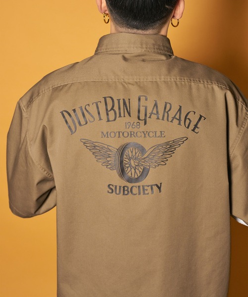 Subciety(サブサエティ)の「Work shirt(シャツ/ブラウス・メンズ・ネイビー/ベージュ/ブラック・MEDIUM/SMALL/X-LARGE/LARGE)」の9枚目の写真