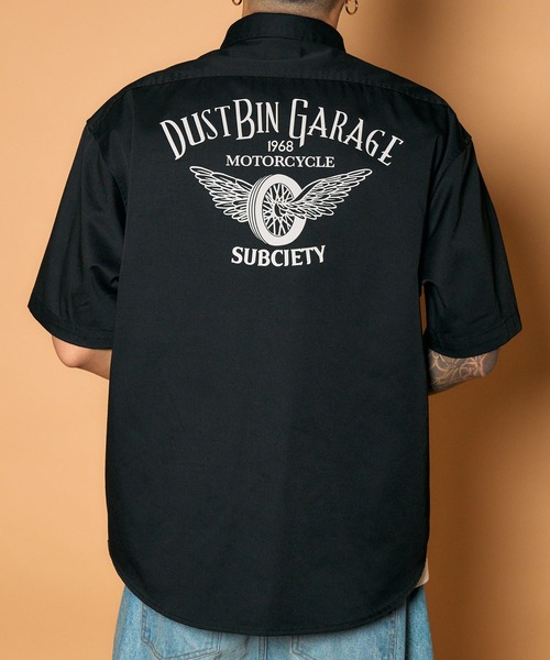 Subciety(サブサエティ)の「Work shirt(シャツ/ブラウス・メンズ・ネイビー/ベージュ/ブラック・MEDIUM/SMALL/X-LARGE/LARGE)」の5枚目の写真
