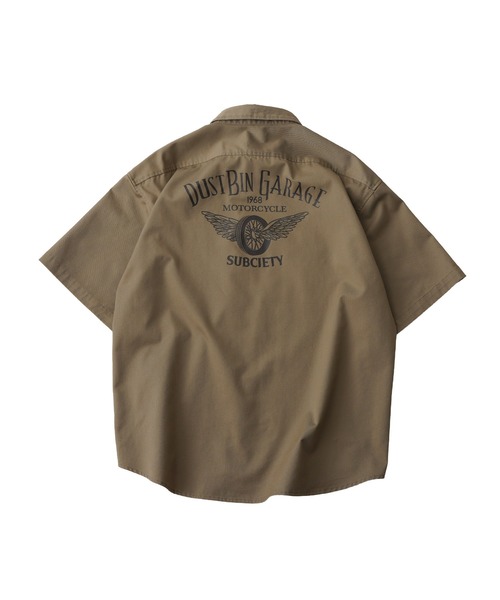 Subciety(サブサエティ)の「Work shirt(シャツ/ブラウス・メンズ・ネイビー/ベージュ/ブラック・MEDIUM/SMALL/X-LARGE/LARGE)」の17枚目の写真