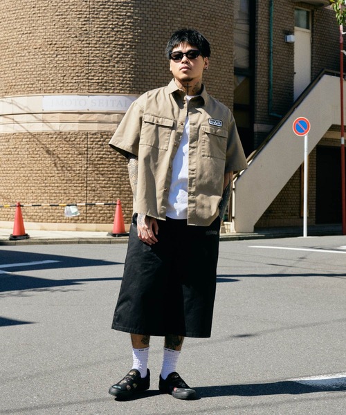Subciety(サブサエティ)の「Work shirt(シャツ/ブラウス・メンズ・ネイビー/ベージュ/ブラック・MEDIUM/SMALL/X-LARGE/LARGE)」の13枚目の写真