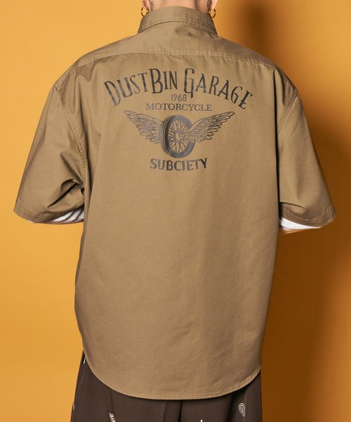 Subciety(サブサエティ)の「Work shirt(シャツ/ブラウス・メンズ・ネイビー/ベージュ/ブラック・MEDIUM/SMALL/X-LARGE/LARGE)」の6枚目の写真