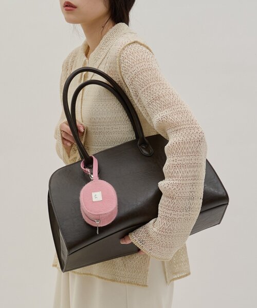 【たらさま】親子バッグ子「ポーチ」パピヨン　バッグ　ポーチ yomo企画】ハラコポーチ付きボストンBAG（トートバッグ）｜CIAOPANIC