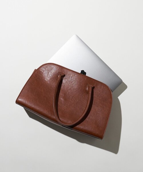 CIAOPANIC TYPY(チャオパニックティピー)の「【yomo企画】ハラコポーチ付きボストンBAG(トートバッグ・レディース・キャメル/ダークブラウン・ONE SIZE)」の4枚目の写真