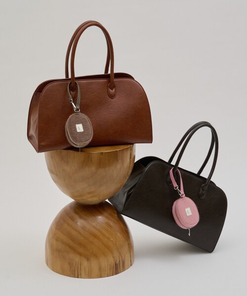 CIAOPANIC TYPY(チャオパニックティピー)の「【yomo企画】ハラコポーチ付きボストンBAG(トートバッグ・レディース・キャメル/ダークブラウン・ONE SIZE)」の8枚目の写真