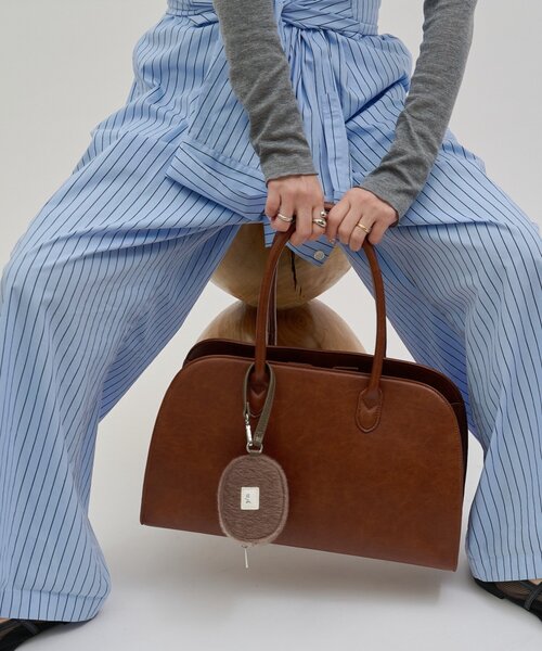 CIAOPANIC TYPY(チャオパニックティピー)の「【yomo企画】ハラコポーチ付きボストンBAG(トートバッグ・レディース・キャメル/ダークブラウン・ONE SIZE)」の14枚目の写真