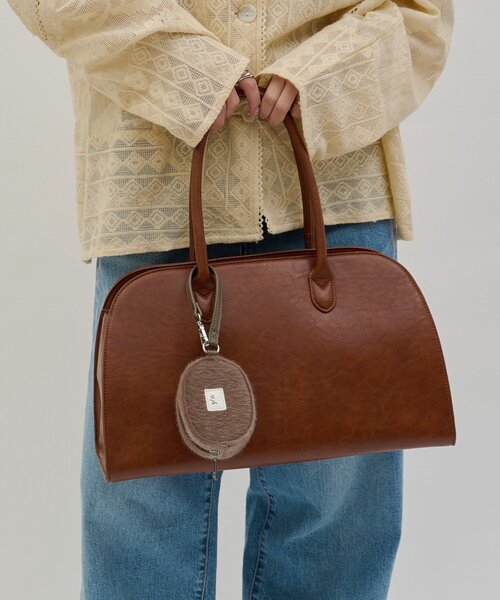 CIAOPANIC TYPY(チャオパニックティピー)の「【yomo企画】ハラコポーチ付きボストンBAG(トートバッグ・レディース・キャメル/ダークブラウン・ONE SIZE)」の17枚目の写真