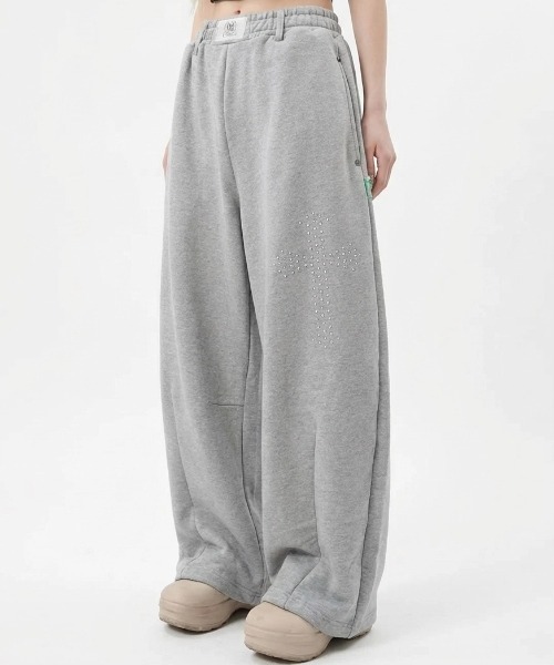 パンツ cornerstone WIDE-LEG PANTS ours A'GEM/9 × .kom 『.KOM/ドットケーオーエム』クロスストーン ワイド