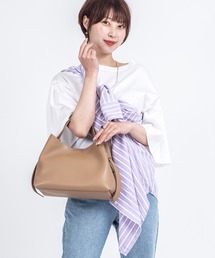 VIOLAd'ORO（ヴィオラドーロ）の「【VIOLAd'ORO/ヴィオラドーロ】イタリアンWフェイスレザー サイドベルト トートバッグ TRERO M（トートバッグ）」