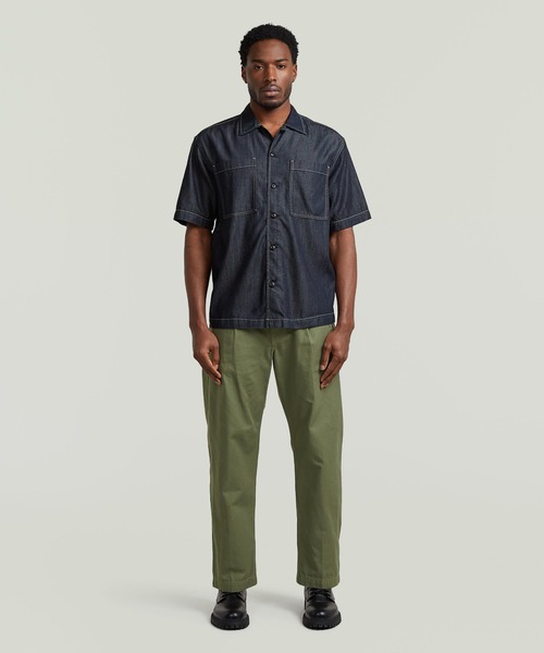 G-STAR（ジースター）の「Bowling 2Pocket Lightweight Regular Shirt/ライトウェイト2ポケットボーリングレギュラーシャツ（シャツ/ブラウス・メンズ・ダークインディゴブルー・X-LARGE/X-SMALL/LARGE/MEDIUM/SMALL）」の4枚目の写真