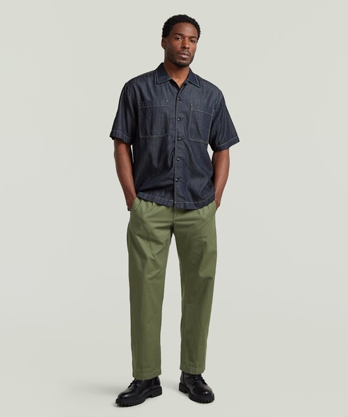 G-STAR（ジースター）の「Bowling 2Pocket Lightweight Regular Shirt/ライトウェイト2ポケットボーリングレギュラーシャツ（シャツ/ブラウス・メンズ・ダークインディゴブルー・X-LARGE/X-SMALL/LARGE/MEDIUM/SMALL）」の5枚目の写真