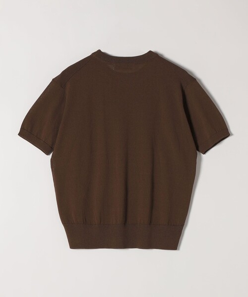 quaranciel（カランシエル）の「quaranciel:〈接触冷感/手洗い可能〉コンパクト シアー ニット TEE（ニット/セーター・レディース・オレンジ/ブラウン/ブラック/オフホワイト・ONE SIZE）」の14枚目の写真