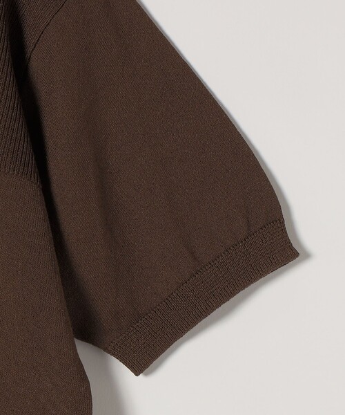 quaranciel（カランシエル）の「quaranciel:〈接触冷感/手洗い可能〉コンパクト シアー ニット TEE（ニット/セーター・レディース・オレンジ/ブラウン/ブラック/オフホワイト・ONE SIZE）」の12枚目の写真