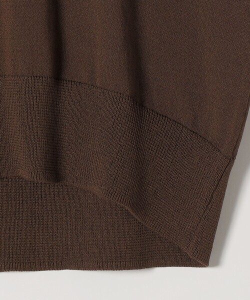 quaranciel（カランシエル）の「quaranciel:〈接触冷感/手洗い可能〉コンパクト シアー ニット TEE（ニット/セーター・レディース・オレンジ/ブラウン/ブラック/オフホワイト・ONE SIZE）」の11枚目の写真