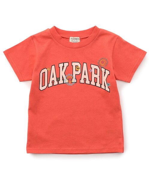 F.O.KIDS(エフオーキッズ)の「ロゴ×ステッチワーク半袖Tシャツ(Tシャツ/カットソー・キッズ・ピンク/チャコール/オフホワイト・150/140/130/120/110/100/90/80)」の3枚目の写真