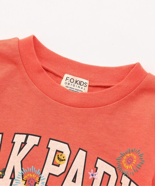 F.O.KIDS(エフオーキッズ)の「ロゴ×ステッチワーク半袖Tシャツ(Tシャツ/カットソー・キッズ・ピンク/チャコール/オフホワイト・150/140/130/120/110/100/90/80)」の15枚目の写真