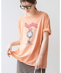 ヴィンテージ気球プリントロゴTシャツ