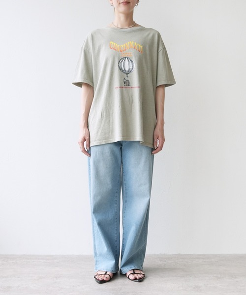 reca（レカ）の「ヴィンテージ気球プリントロゴTシャツ（Tシャツ/カットソー・レディース・オレンジ/チャコールグレー/グレイッシュベージュ・M）」の19枚目の写真