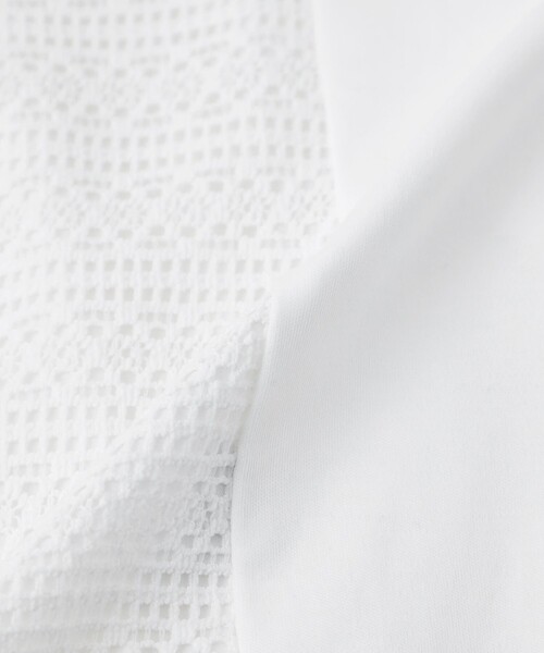 MACKINTOSH PHILOSOPHY（ﾏｯｷﾝﾄｯｼｭ ﾌｨﾛｿﾌｨｰ）の「レースコンビノースリーブカットソー（Tシャツ/カットソー・レディース・オフホワイト/ブラック/ダークネイビー・38）」の13枚目の写真