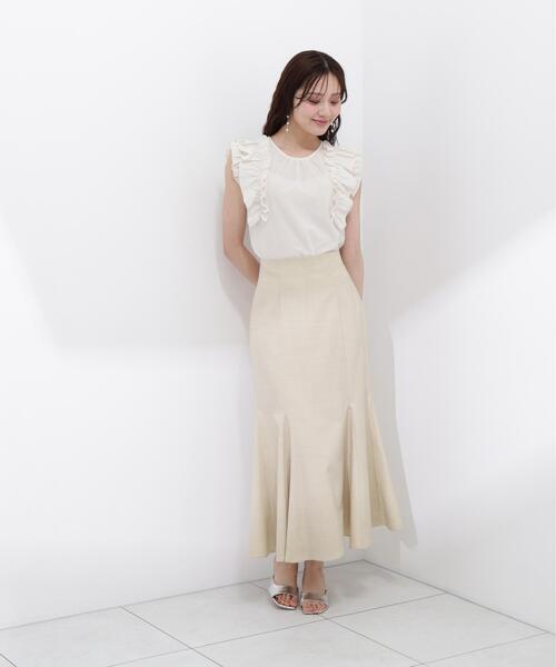 PROPORTION BODY DRESSING(プロポーションボディドレッシング)の「ボリュームラッフルブラウス / 1216110502(シャツ/ブラウス・レディース・ブラック/ホワイト系その他/イエロー・FREE)」の17枚目の写真