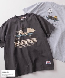 PEANUTS | 【75】【PEANUTS/ピーナッツ】×【NUTMEG/ナツメグ】ダブルネーム スヌーピー スケボー＆バスケットボール グラフィック クルーネックTシャツ(Tシャツ/カットソー)