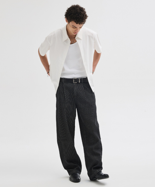 LEIRE（ルアール）の「カーブドビジョウォッシングパンツ[ストライプ]（デニムパンツ・メンズ・その他・MEDIUM/LARGE/X-LARGE）」の4枚目の写真