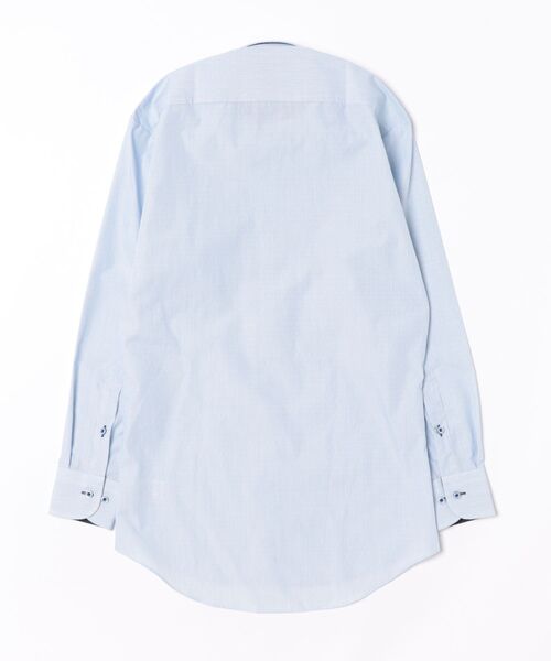 TOKYO SHIRTS(トウキョウシャツ)の「【超形態安定】 形態安定ノンアイロン ワイド 長袖ビジネスワイシャツ(ビジネスシャツ・メンズ・ブルー・首回り39cm-裄丈80cm/首回り43cm-裄丈86cm/首回り43cm-裄丈82cm/首回り42cm-裄丈86cm/首回り42cm-裄丈82cm/首回り41cm-裄丈86cm/首回り41cm-裄丈82cm/首回り39cm-裄丈84cm/首回り37cm-裄丈84cm/首回り37cm-裄丈80cm)」の7枚目の写真