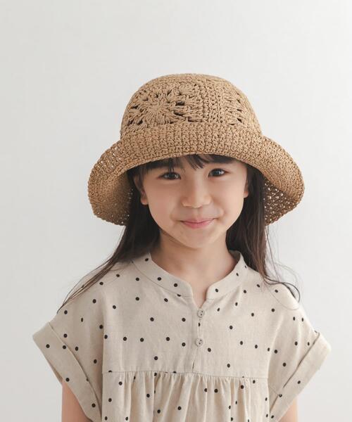 URBAN RESEARCH DOORS（アーバンリサーチドアーズ）の「ペーパークロシェハット(KIDS)（ハット・キッズ・ブラウン・ONE）」の9枚目の写真