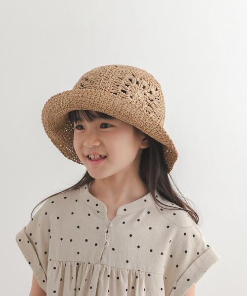 URBAN RESEARCH DOORS（アーバンリサーチドアーズ）の「ペーパークロシェハット(KIDS)（ハット・キッズ・ブラウン・ONE）」の8枚目の写真