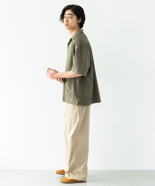CRAFT STANDARD BOUTIQUE(クラフトスタンダードブティック)の「刺繍キューバ半袖シャツ(シャツ/ブラウス・メンズ・カーキ/ネイビー/グレイッシュベージュ・L/M)」の9枚目の写真