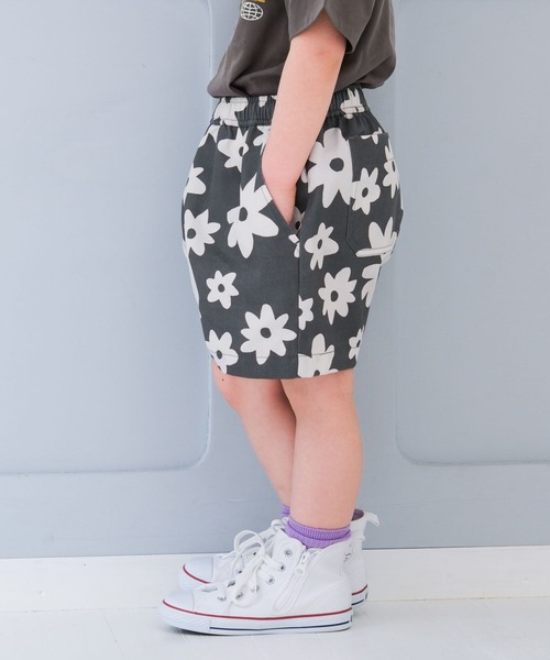 LEPSIM（レプシィム）の「【KIDS】総柄タックショートパンツ　670489（その他パンツ・キッズ・グリーン/チャコールグレー/ブラック・130/120/140）」の8枚目の写真