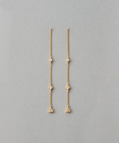 ete（エテ）の「[シークレットグリマー] ビジュー ピアス（ピアス（両耳用）・レディース・プラチナム/イエローゴールド・FREE）」の2枚目の写真