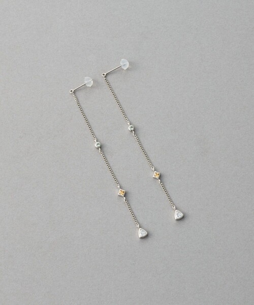 ete（エテ）の「[シークレットグリマー] ビジュー ピアス（ピアス（両耳用）・レディース・プラチナム/イエローゴールド・FREE）」の3枚目の写真