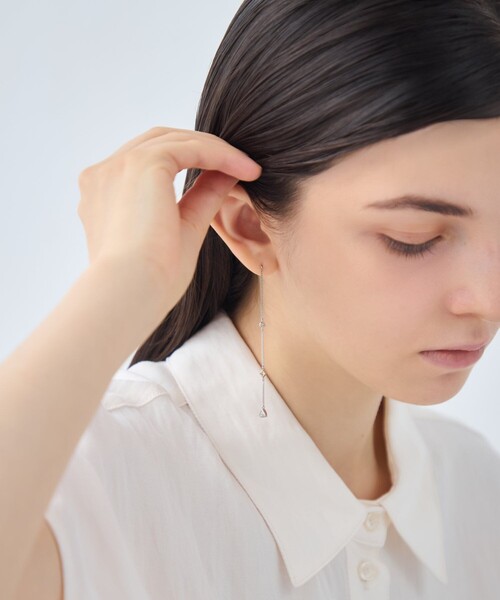 ete（エテ）の「[シークレットグリマー] ビジュー ピアス（ピアス（両耳用）・レディース・プラチナム/イエローゴールド・FREE）」の5枚目の写真