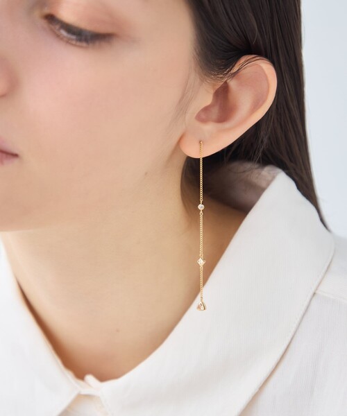 ete（エテ）の「[シークレットグリマー] ビジュー ピアス（ピアス（両耳用）・レディース・プラチナム/イエローゴールド・FREE）」の12枚目の写真