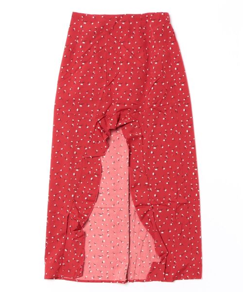 Ritzy(リッツィー)の「アシンメトリー・ロングスカート(スカート・レディース・レッド/ブラック・LARGE/MEDIUM)」の8枚目の写真