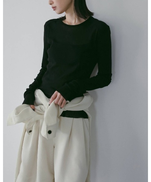 anuke(アンヌーク)の「Work Pocket Shirts 62610413(シャツ/ブラウス・レディース・オフホワイト/ネイビー・FREE)」の4枚目の写真