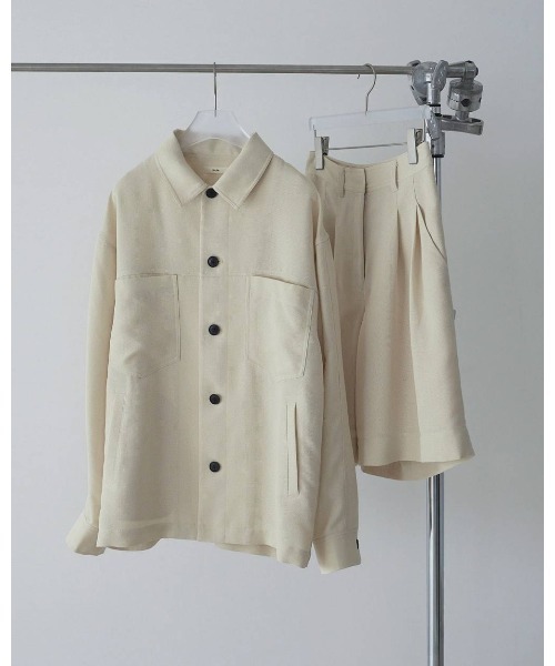 anuke(アンヌーク)の「Work Pocket Shirts 62610413(シャツ/ブラウス・レディース・オフホワイト/ネイビー・FREE)」の12枚目の写真