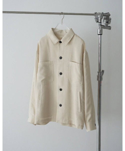 anuke(アンヌーク)の「Work Pocket Shirts 62610413(シャツ/ブラウス・レディース・オフホワイト/ネイビー・FREE)」の9枚目の写真