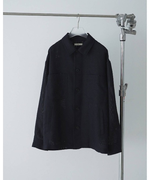 anuke(アンヌーク)の「Work Pocket Shirts 62610413(シャツ/ブラウス・レディース・オフホワイト/ネイビー・FREE)」の10枚目の写真
