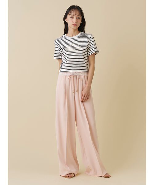 SNIDEL(スナイデル)の「シンプルラインパンツ(その他パンツ・レディース・グレー/ホワイト/ライトピンク・0/1)」の12枚目の写真