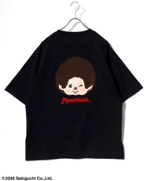 MARUKAWA(マルカワ)の「2026SS Monchhichi/モンチッチ バックサガラ刺繍 半袖Tシャツ レディース メンズ(Tシャツ/カットソー・レディース・ブラック/ピンク/ホワイト・L/M/S)」の7枚目の写真
