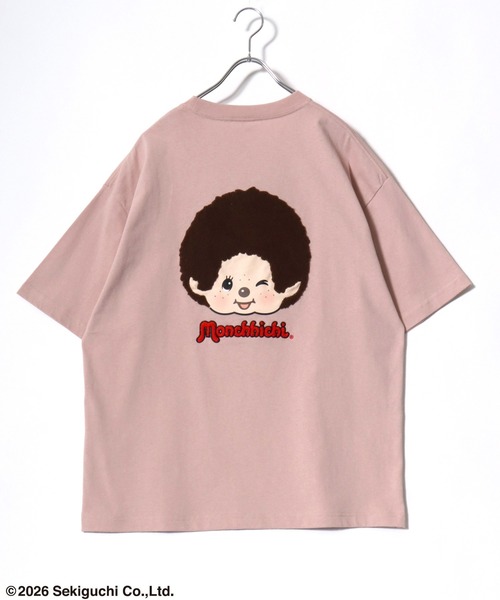 MARUKAWA(マルカワ)の「2026SS Monchhichi/モンチッチ バックサガラ刺繍 半袖Tシャツ レディース メンズ(Tシャツ/カットソー・レディース・ブラック/ピンク/ホワイト・L/M/S)」の9枚目の写真
