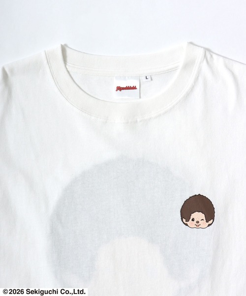 MARUKAWA(マルカワ)の「2026SS Monchhichi/モンチッチ バックサガラ刺繍 半袖Tシャツ レディース メンズ(Tシャツ/カットソー・レディース・ブラック/ピンク/ホワイト・L/M/S)」の10枚目の写真