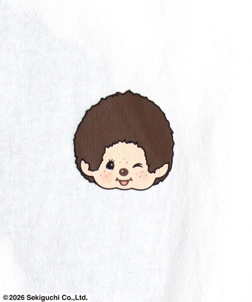 MARUKAWA(マルカワ)の「2026SS Monchhichi/モンチッチ バックサガラ刺繍 半袖Tシャツ レディース メンズ(Tシャツ/カットソー・レディース・ブラック/ピンク/ホワイト・L/M/S)」の13枚目の写真