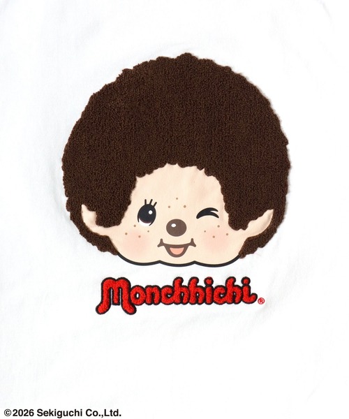 MARUKAWA(マルカワ)の「2026SS Monchhichi/モンチッチ バックサガラ刺繍 半袖Tシャツ レディース メンズ(Tシャツ/カットソー・レディース・ブラック/ピンク/ホワイト・L/M/S)」の14枚目の写真