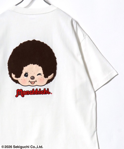 MARUKAWA(マルカワ)の「2026SS Monchhichi/モンチッチ バックサガラ刺繍 半袖Tシャツ レディース メンズ(Tシャツ/カットソー・レディース・ブラック/ピンク/ホワイト・L/M/S)」の20枚目の写真