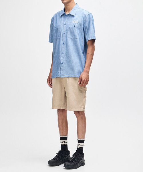 DEUS EX MACHINA(デウスエクスマキナ)の「FORECOURT CHAMBRAY SHIRT シャンブレーシャツ リラックスフィット(シャツ/ブラウス・メンズ・インディゴブルー/ホワイト・M/L)」の5枚目の写真
