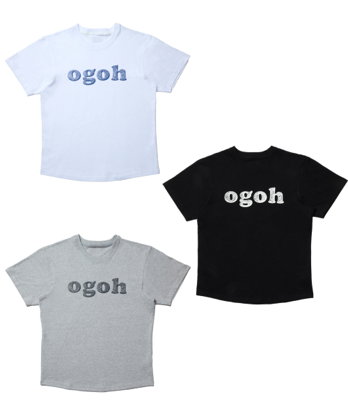 DAMP(ドントアスクマイプラン)の「OGOHロゴTシャツ(3色展開)(Tシャツ/カットソー・レディース・グレー/ブラック/ホワイト・SMALL/MEDIUM/X-LARGE/XX-LARGE/LARGE)」の6枚目の写真