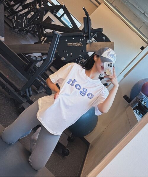 DAMP(ドントアスクマイプラン)の「OGOHロゴTシャツ(3色展開)(Tシャツ/カットソー・レディース・グレー/ブラック/ホワイト・SMALL/MEDIUM/X-LARGE/XX-LARGE/LARGE)」の7枚目の写真