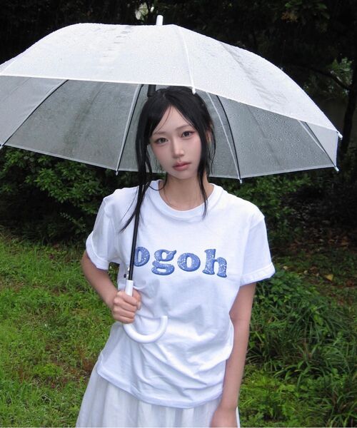 DAMP(ドントアスクマイプラン)の「OGOHロゴTシャツ(3色展開)(Tシャツ/カットソー・レディース・グレー/ブラック/ホワイト・SMALL/MEDIUM/X-LARGE/XX-LARGE/LARGE)」の12枚目の写真